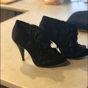 Betsy Johnson ruffle booties